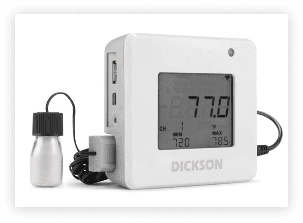 a side view image of a data logger