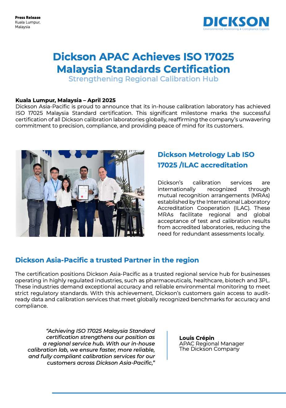 Malaysia standards PR