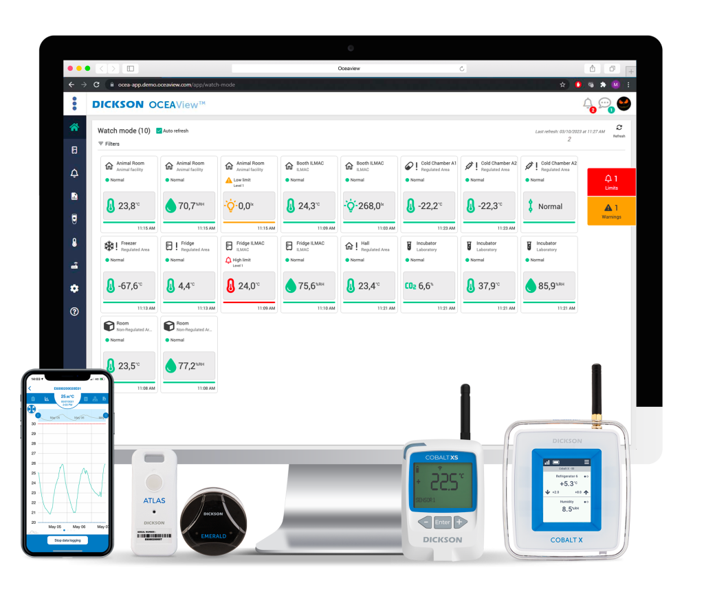Oceaview monitoring solution Dickson