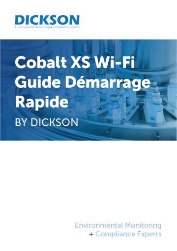 Cobalt XS Wifi Guide démarrage rapide